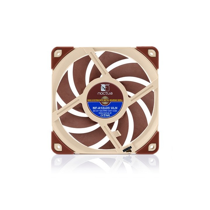 Noctua NF A12x25 ULN Ventola case per PC 12 cm Beige Rosso
