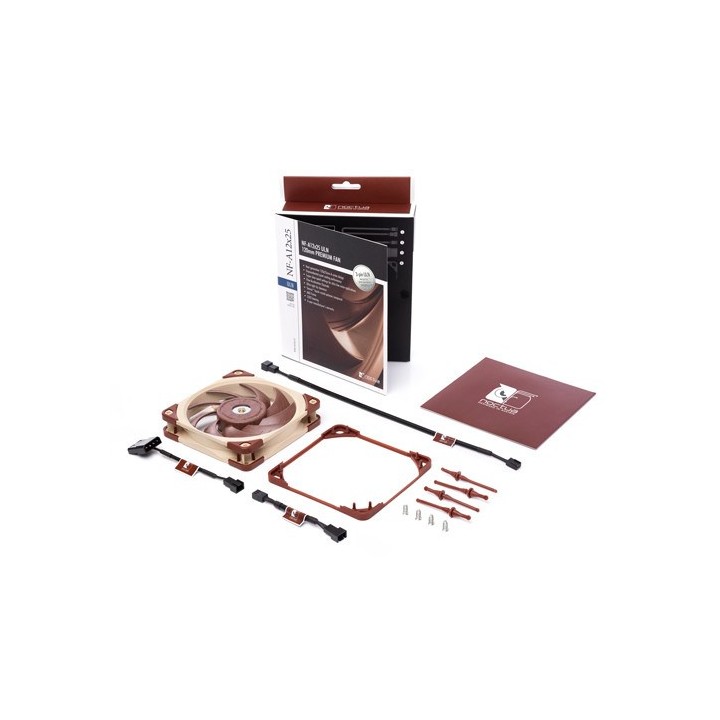 Noctua NF A12x25 ULN Ventola case per PC 12 cm Beige Rosso