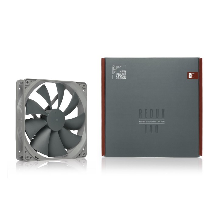 Noctua NF-P14S REDUX-1200 PWM sistema di raffreddamento per computer Ventola case per PC 14 cm grigio