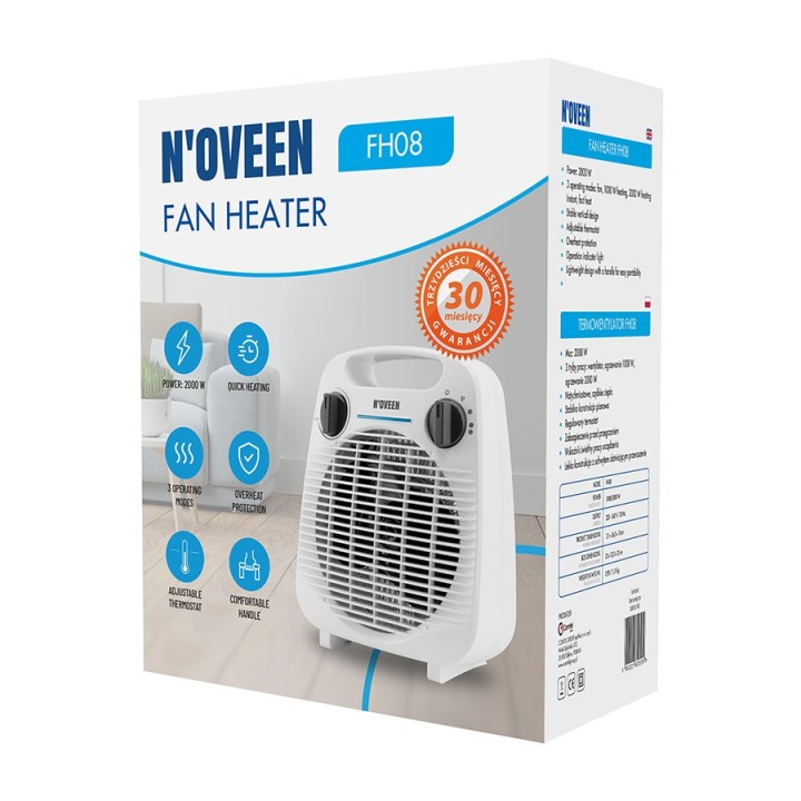 NOVEEN FH08 Termoventilatore bianco