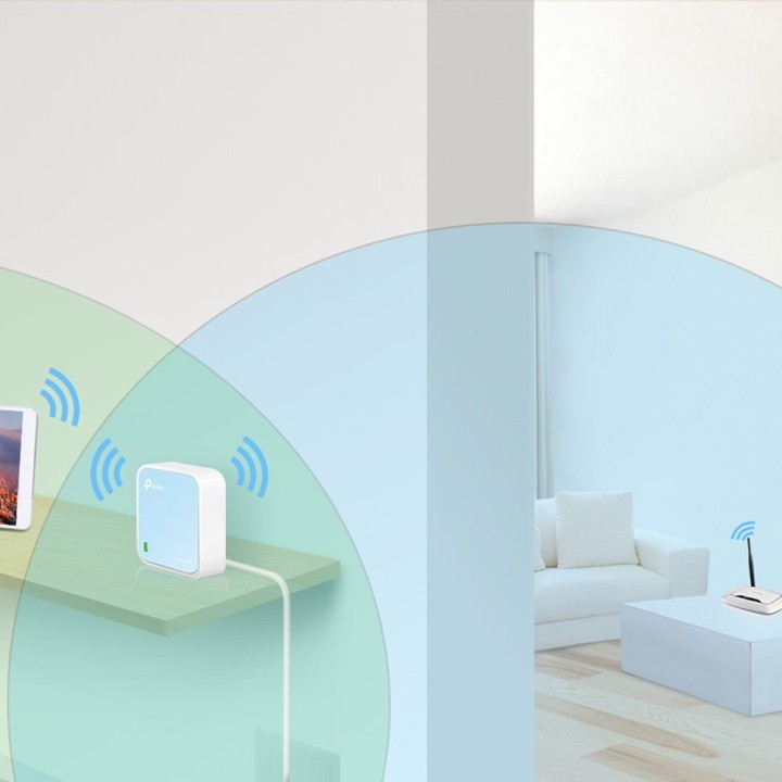 TP-Link TL-WR802N router wireless Fast Ethernet a banda singola (2.4 GHz) blu bianco