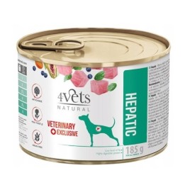 4VETS Natural Hepatic Cane - cibo umido per cani - 185 g