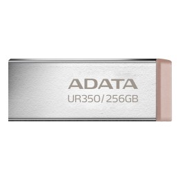 ADATA UR350 USB chiavetta USB 256 GB USB Type-A 3.2 Gen 1 (3.1 Gen 1) marrone acciaio inossidabile