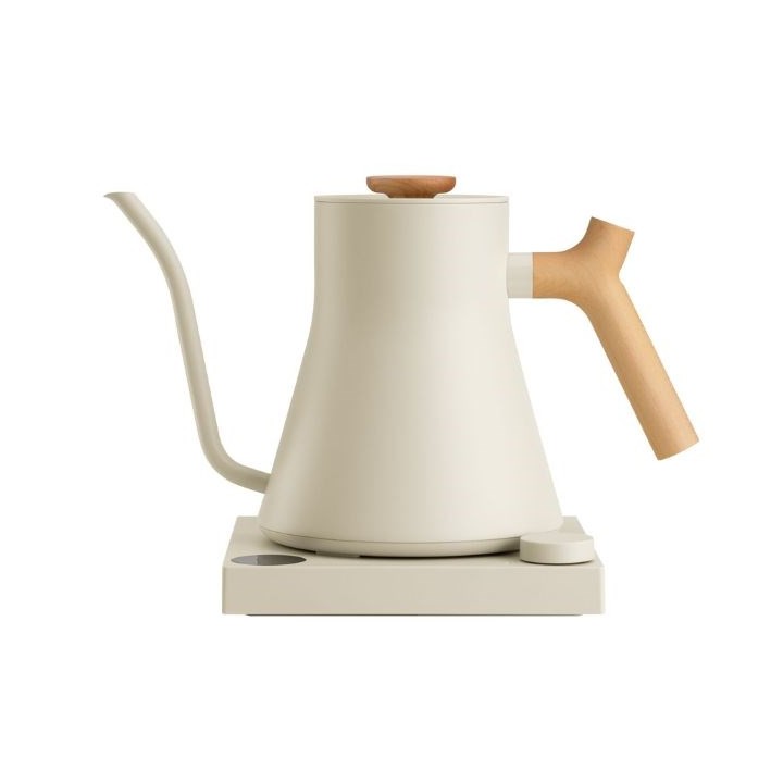 Fellow Stagg EKG PRO 900ml bollitore elettrico in beige sesamo con manico in legno