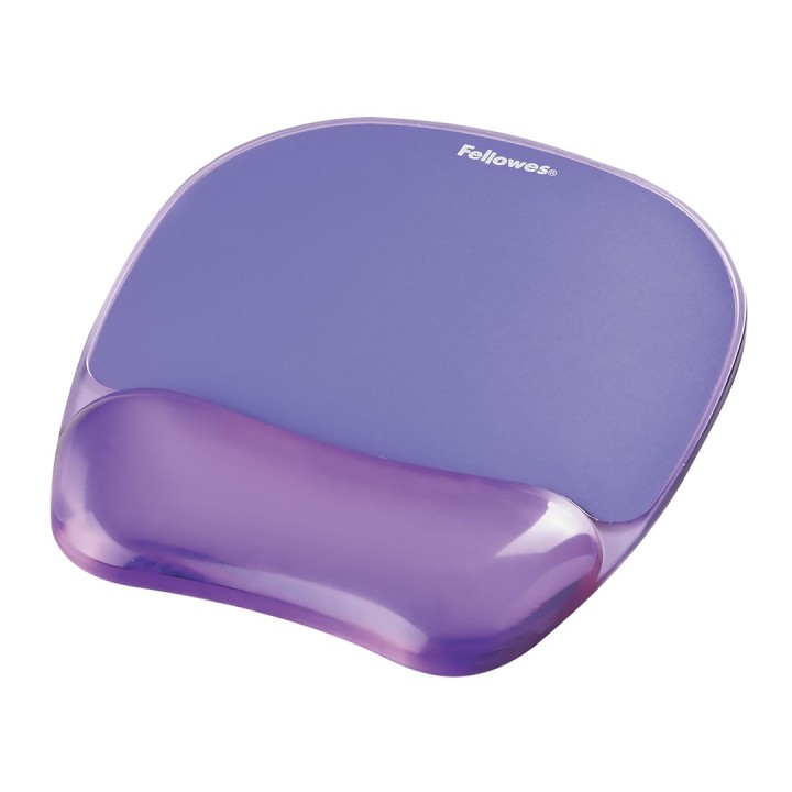 Fellowes CRYSTAL Mouse & Poggiapolsi Gel Viola