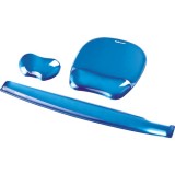 Fellowes CRYSTAL Mouse & Poggiapolsi Gel Ciano