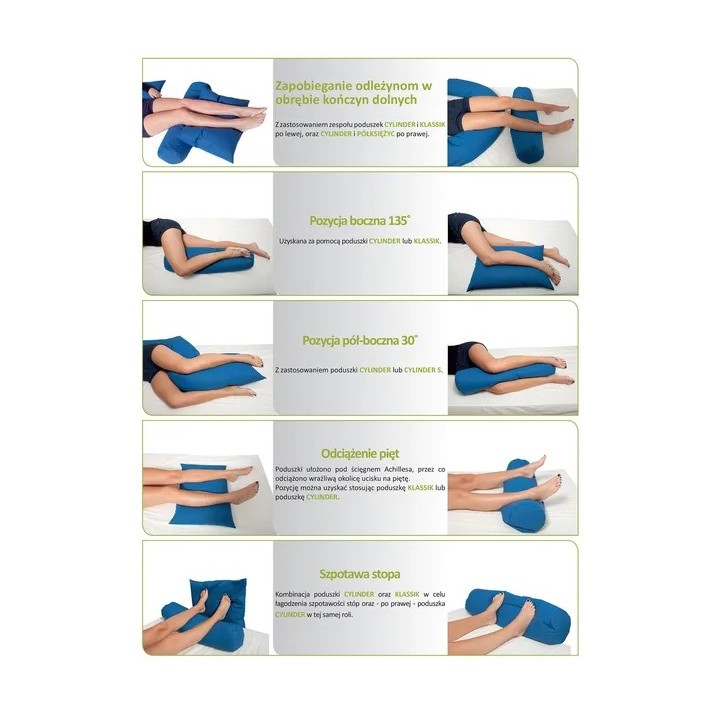 Cuscino posizionamento letto U-crescent in fibra di silicone blu