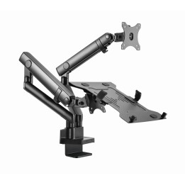 Gembird MA-DA3-02 supporto/staffa monitor 81.3 cm (32 ) da scrivania nero