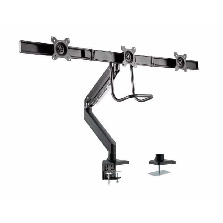 Gembird MA-DA3-03 supporto/staffa monitor 68.6 cm (27 ) da scrivania nero
