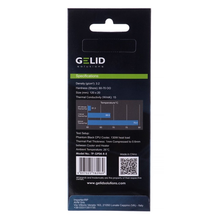 Pad termici Gelid Ultimate 120x20x3.0mm TP-GP04-R-E