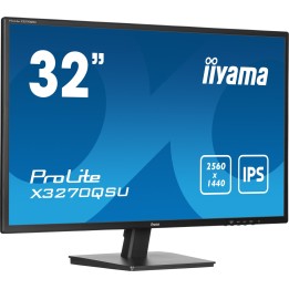 iiyama ProLite X3270QSU-B1 Monitor per computer 80 cm (31.5 ) 2560 x 1440 pixel Wide Quad HD LED nero
