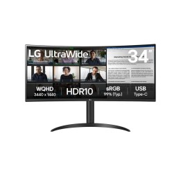 LG 34WR50QK-B monitor per computer 86.4 cm (34 ) 3440 x 1440 pixel Wide Quad HD nero