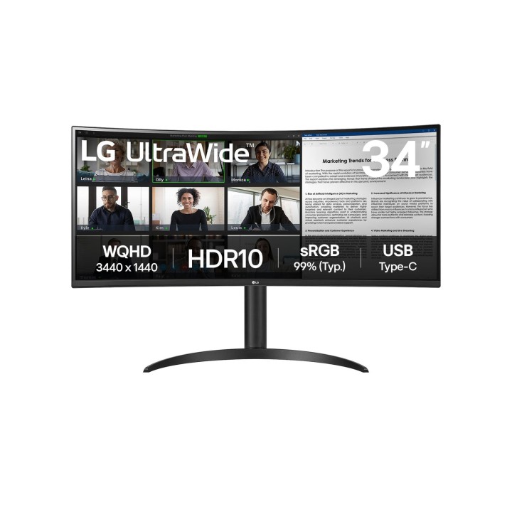 LG 34WR50QK-B monitor per computer 86.4 cm (34 ) 3440 x 1440 pixel Wide Quad HD nero