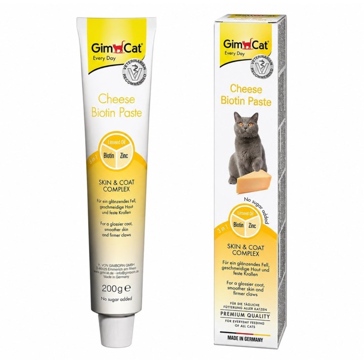 GIMCAT Pasta formaggio biotina - snack per gatti - 200g