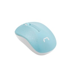 Natec mouse wireless Toucan blu e bianco 1600DPI