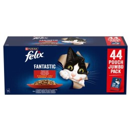 PURINA Felix Fantastic in gelatina scatola - cibo umido per gatti - 44x85g