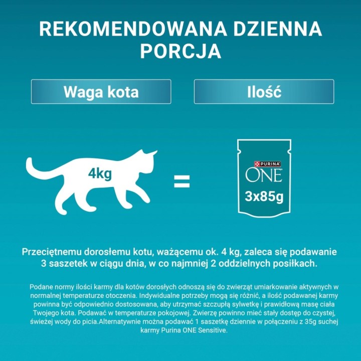 PURINA One Sensitive scatola - cibo umido per gatti - 60x85g