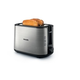 Philips Viva Collection HD2650/90 tostapane 2 fette 950 W Nero Acciaio inossidabile