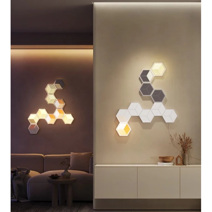 Govee H606A pannelli luminosi esagonali Glide Ultra 7-pack | illuminazione LED | RGBIC 2.4 GHz Wi-Fi Bluetooth