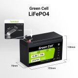 Batteria UPS Green Cell LFPGC12V7AH litio ferro fosfato Phosphate (LiFePO4) 12.8 V 7 Ah