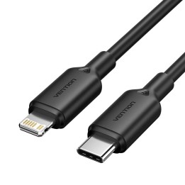 Cavo USB-C to Lightning 3A 480Mbps 1m nero