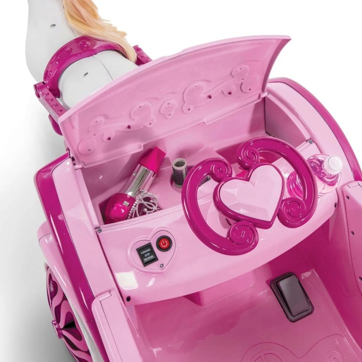 Huffy Carrozza elettrica Disney Princess con cavallo 6 V rosa