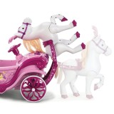 Huffy Carrozza elettrica Disney Princess con cavallo 6 V rosa