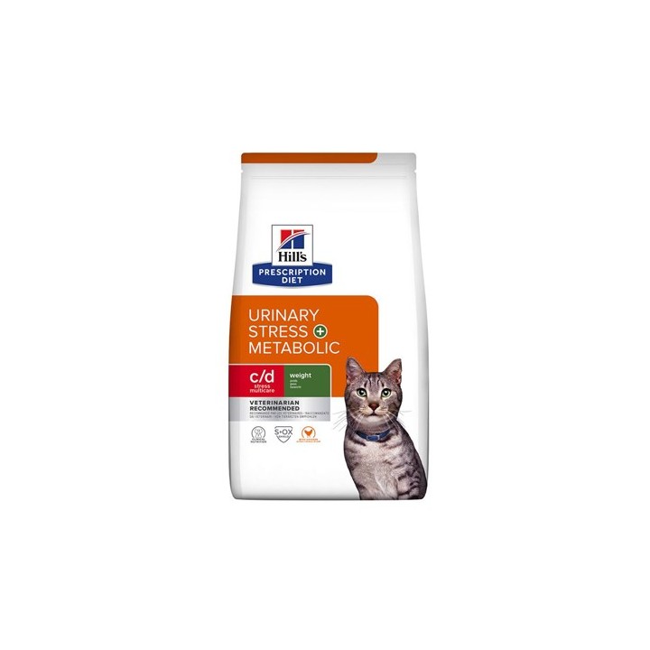 HILL'S Felina c/d Urinaria Stress + Metabolica - Cibo secco per gatti - 3 kg