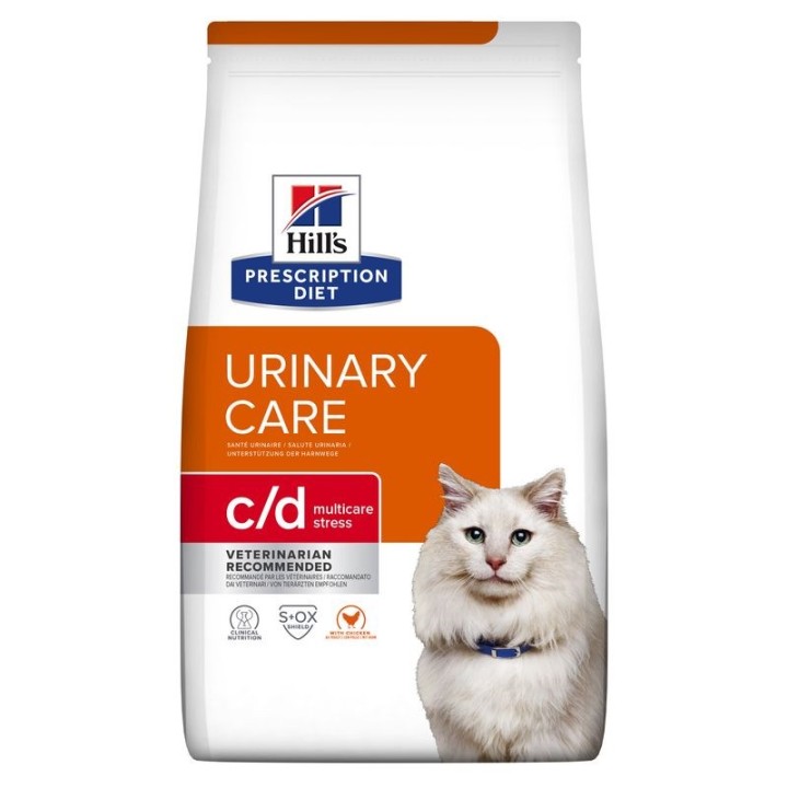 HILL'S PRESCRIPTION DIET Feline c/d Multicare Stress Cibo secco per gatti Pollo 8 kg