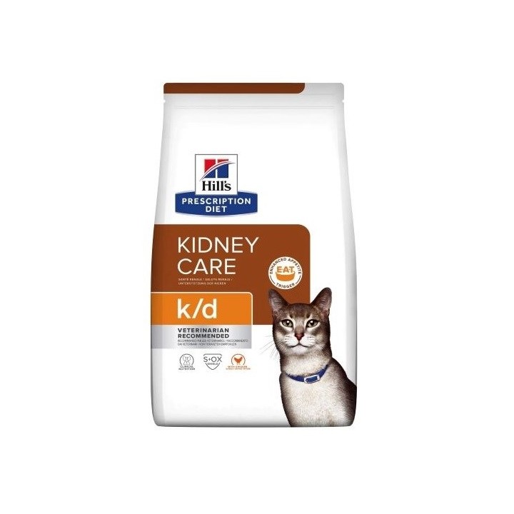 HILL'S PRESCRIPTION DIET Felina k/d Cura Renale Cibo secco per gatti Pollo 3 kg
