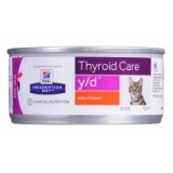 HILL'S PRESCRIPTION DIET Thyroid Care Feline y/d Cibo umido per gatti Pollo 156 g