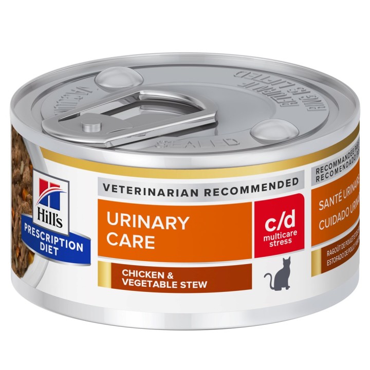 HILL'S PD Feline c/d Urinary Stress Stews - cibo umido per gatti - 82 g