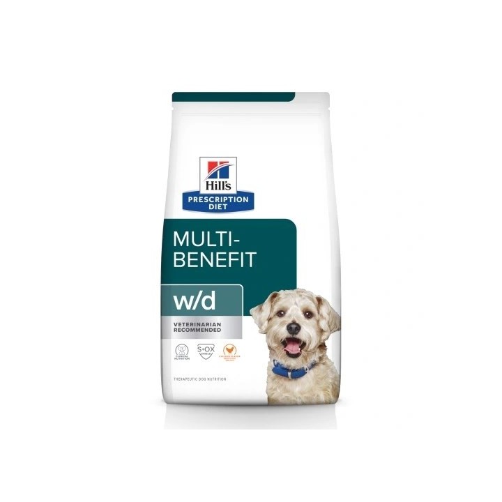 HILL'S Dieta Prescrizione w/d Digestivo Gestione Peso Diabete - cibo secco per cani - 10 kg