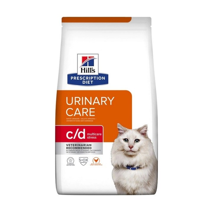 HILL'S PRESCRIPTION DIET Felina c/d Cura Urinaria Multicare Stress Cibo secco per gatti Pollo 3 kg