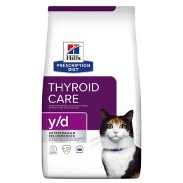 HILL'S Cura della Tiroide y/d - cibo secco per gatti - 3 kg
