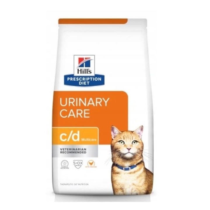 HILL'S PRESCRIPTION DIET Felina c/d Cura Urinaria Multicare Cibo secco per gatti Pollo 8 kg