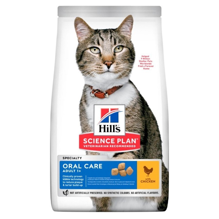 HILL'S SP Adult Oral Care Pollo - cibo secco per gatti - 1.5kg