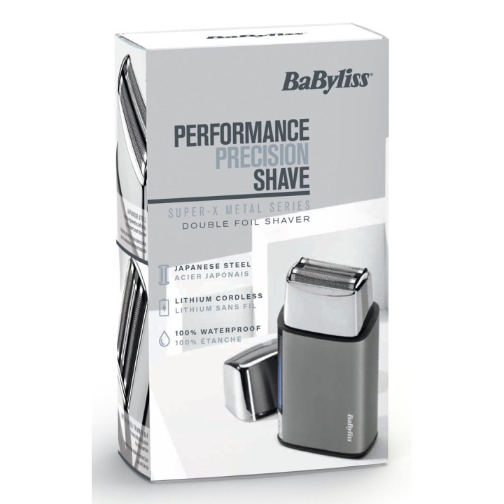 BaByliss Super-X Foil rasoio trimmer argento