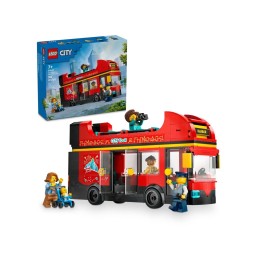 LEGO CITY 60407 Autobus rosso a due piani per escursioni