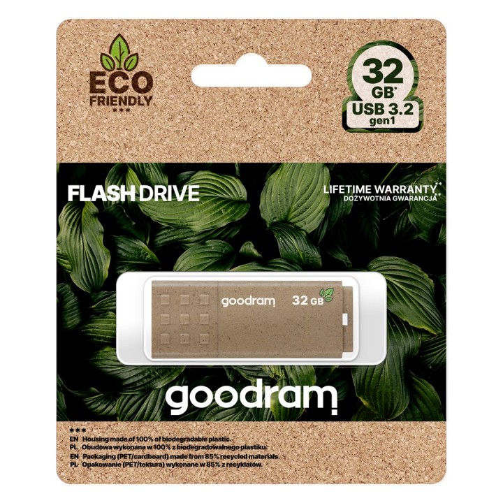 Goodram UME3 Eco Friendly USB chiavetta USB 32 GB USB Type-A 3.2 Gen 1 (3.1 Gen 1) marrone