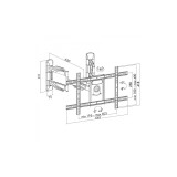 Supporto TV ART AR-85 LCD/LED 32-70 45KG regolazione verticale/orizzontale