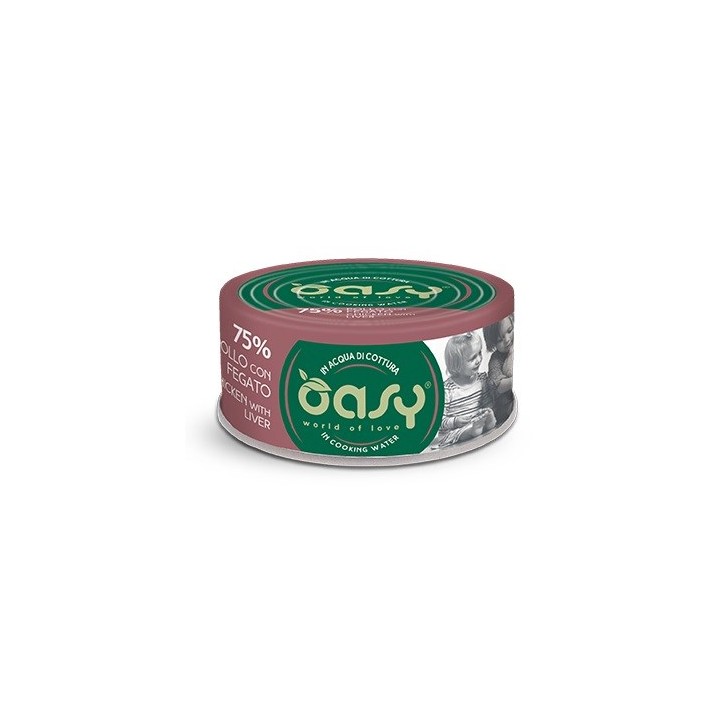 OASY More Love Pollo con fegato - cibo umido per gatti - 70g