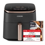 Cosori Turbo Blaze Chef Edition Single 6 L Autonomo 1725 W Friggitrice ad aria calda Nero Rosa oro