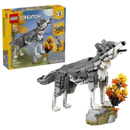 LEGO CREATOR 3 IN 1 31393 Animali della foresta: Lupo grigio