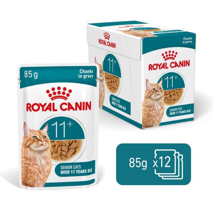 ROYAL CANIN Ageing 11+ pezzetti in sugo - cibo umido per gatti - 12x85g