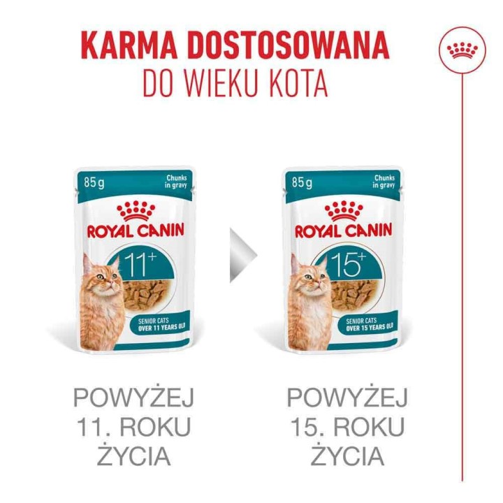 ROYAL CANIN Ageing 11+ pezzetti in sugo - cibo umido per gatti - 12x85g