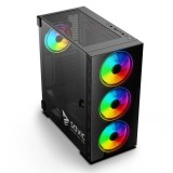 SAVIO PC case Prime X1 ARGB vetro nero