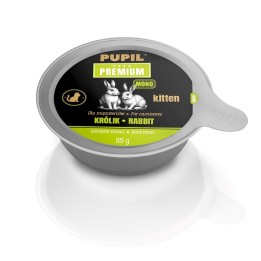 PUPIL Premium Kitten coniglio mono - cibo umido per gatti - 85g