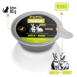 PUPIL Premium Kitten coniglio mono - cibo umido per gatti - 85g