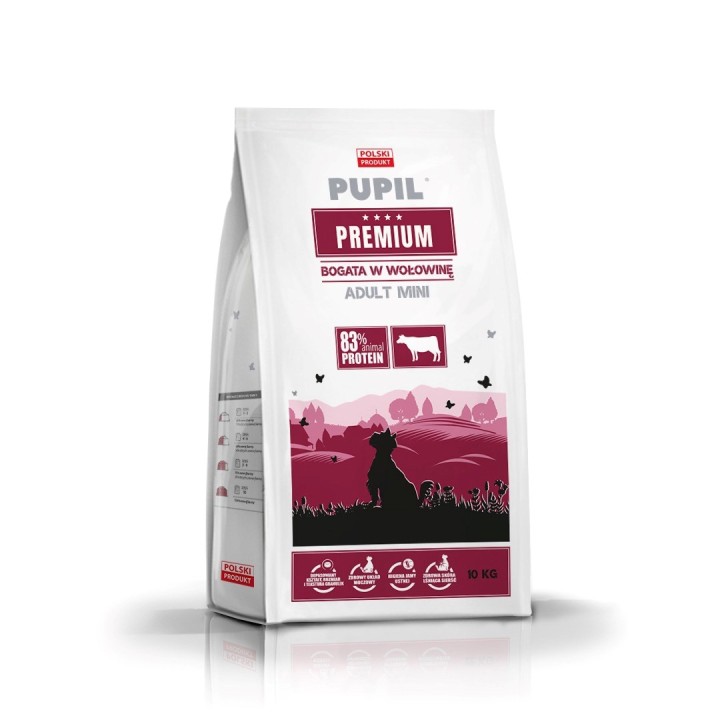 PUPIL Premium Mini ricco di manzo - cibo secco per cani - 10kg